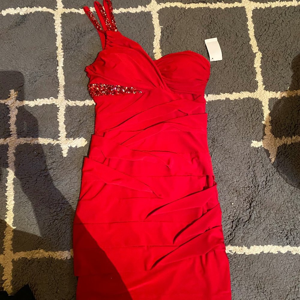 Formal red dress